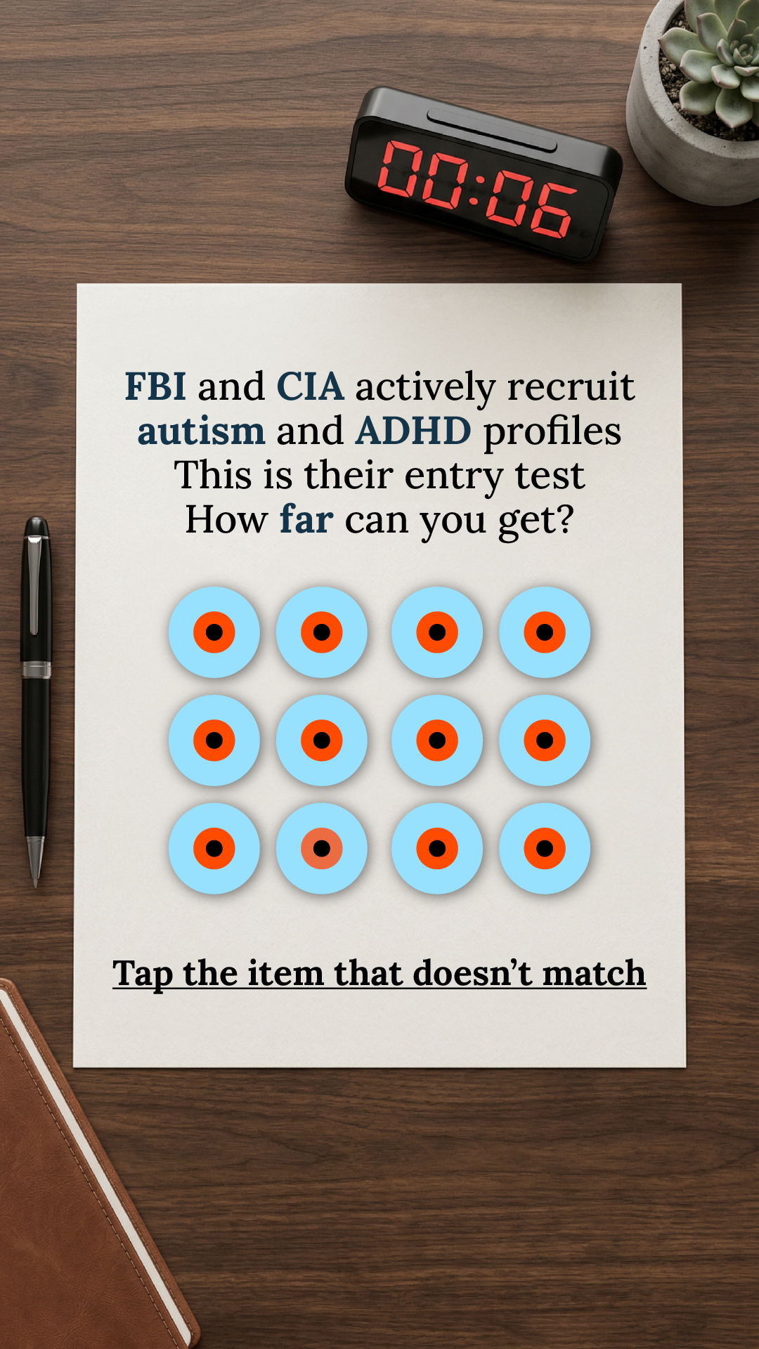 Brain Health Check Facebook ad
