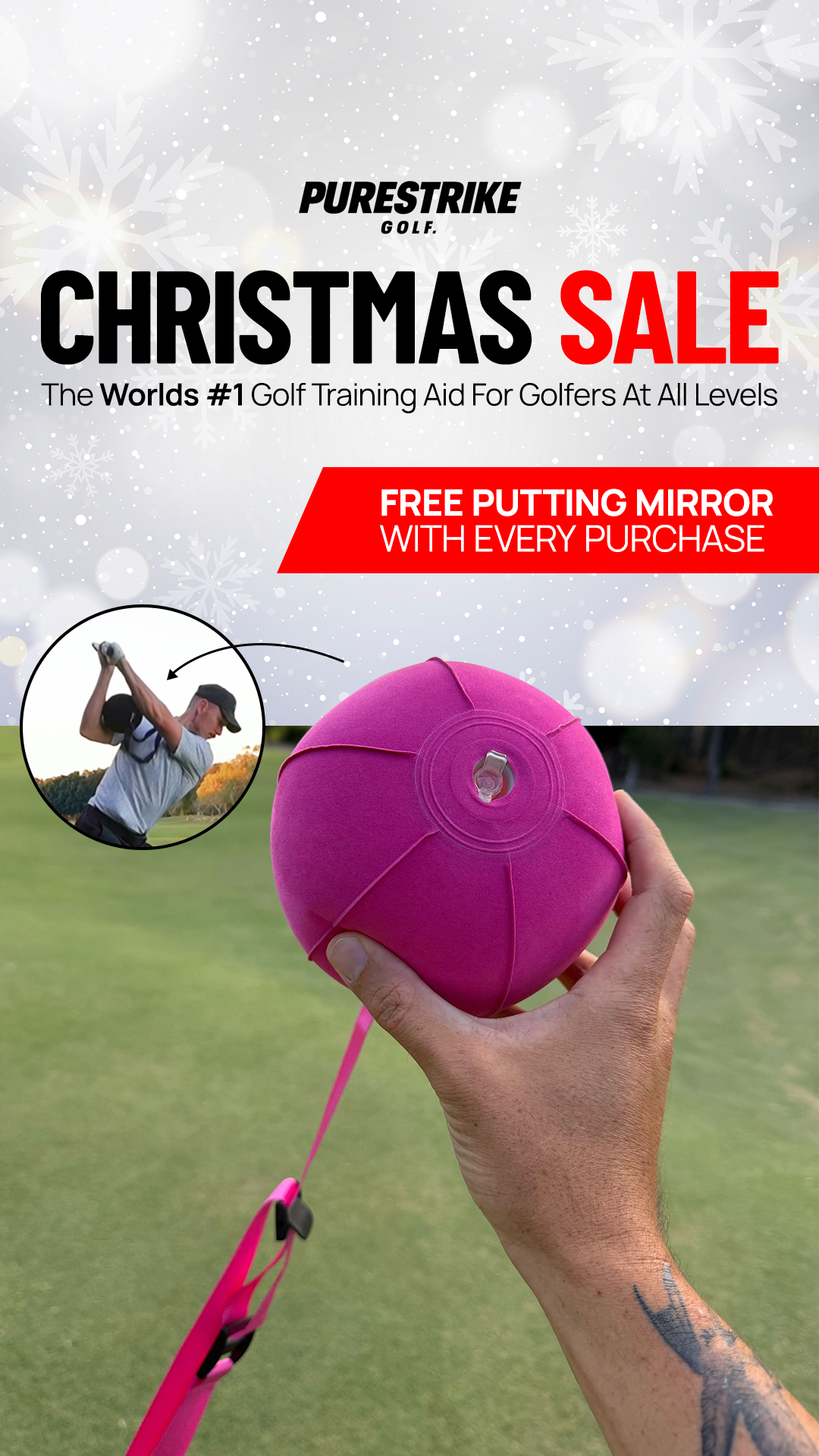 PureStrike Golf Facebook ad