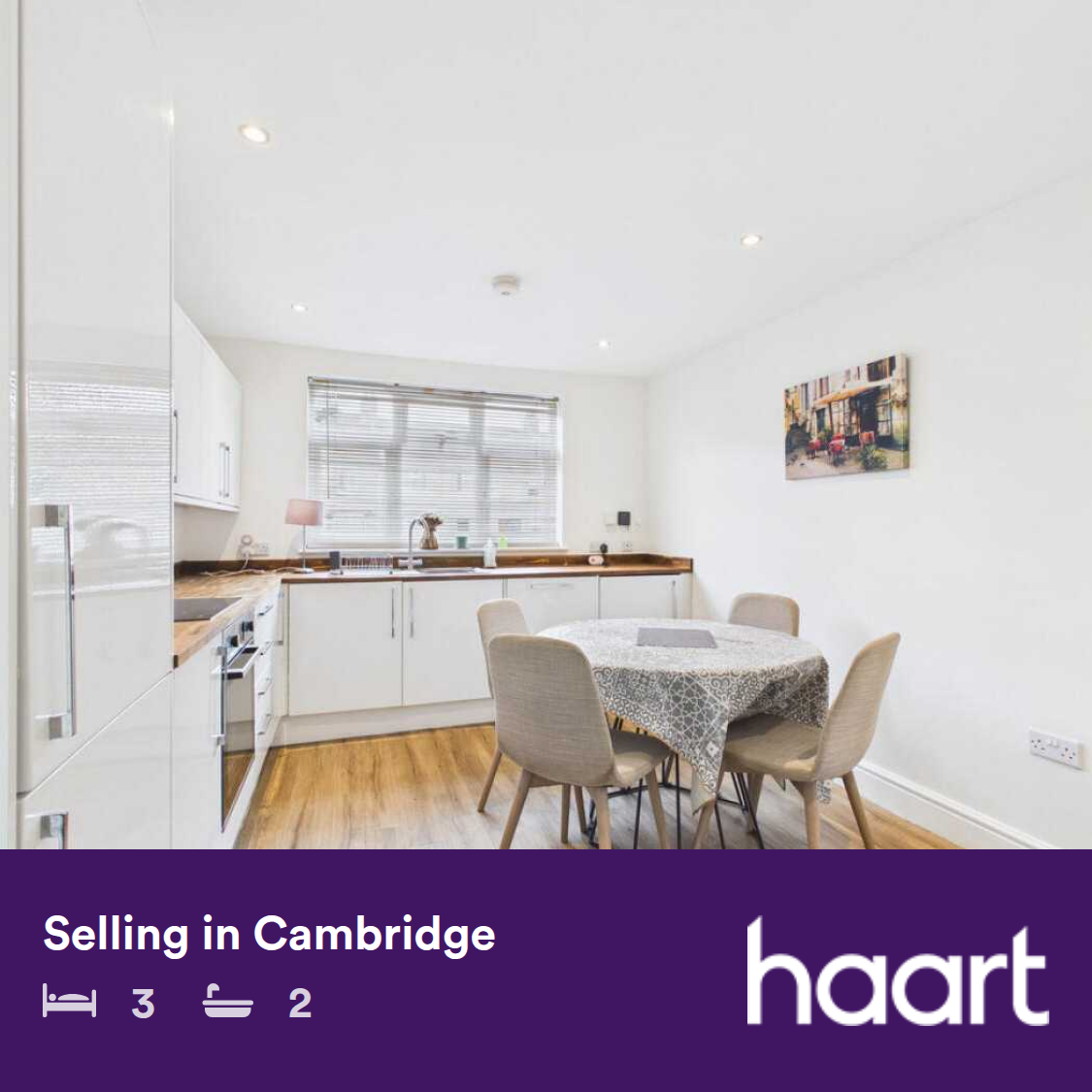 Cambridge haart Facebook ad: A beautifully presented detached home in a prime setting…