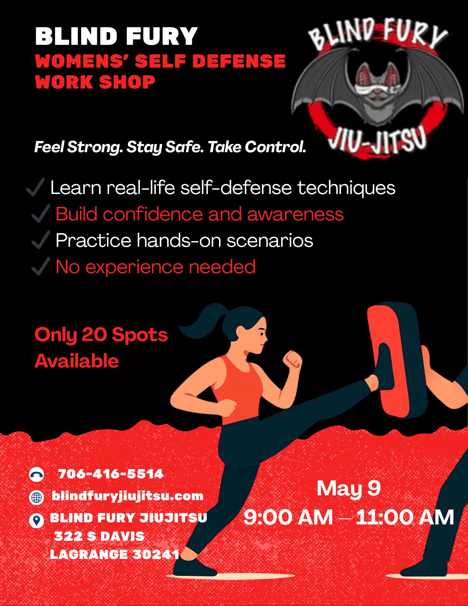 Blind Fury JiuJitsu Facebook ad