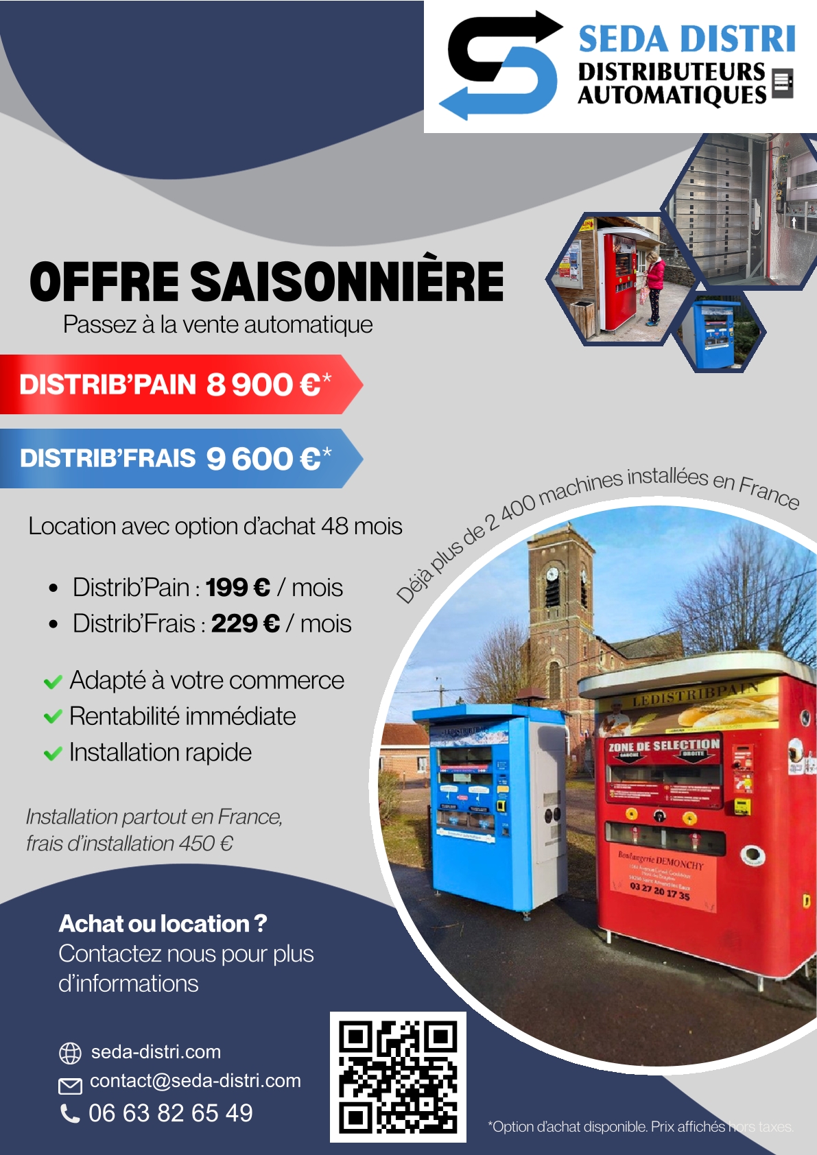 SEDA-Distri Facebook ad: OFFRE EXCEPTIONNELLE