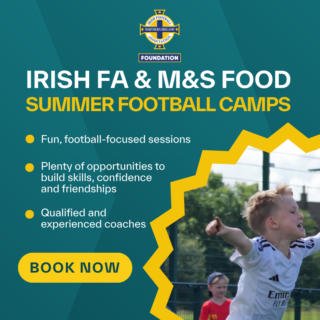 The Irish Football Association Facebook ad: Irish FA Summer Camps 2026