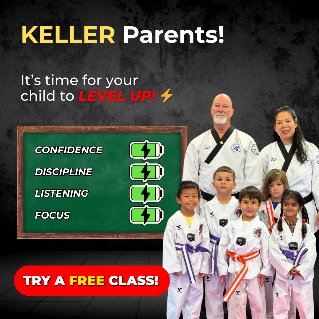 Croft Taekwondo & Haidong Gumdo Academy - Keller Facebook ad: FREE Martial Arts Class For Your Child!
