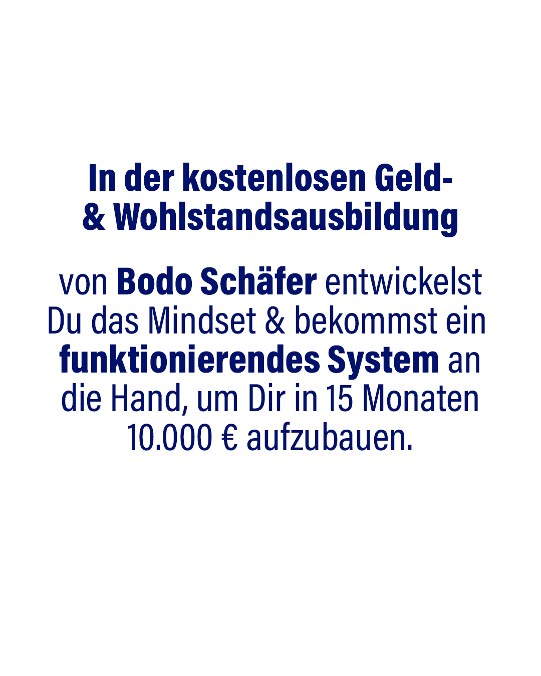 Bodo Schäfer Facebook ad