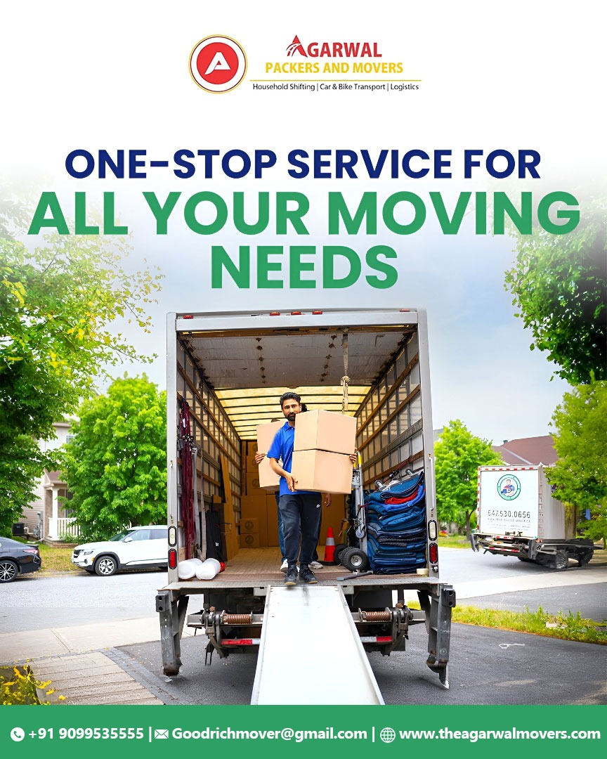 The Agarwal Movers Facebook ad: Book Same Day Shifting Today!