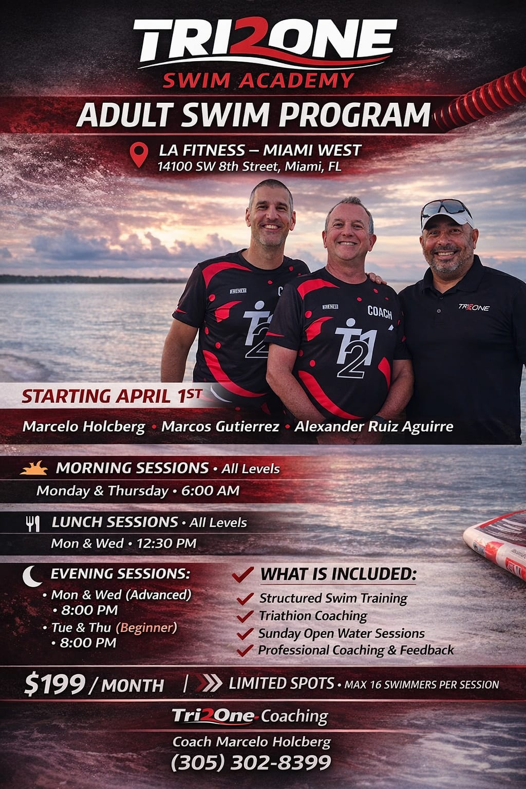 Tri2One Running & Triathlon Team Facebook ad: Join Us Today!
