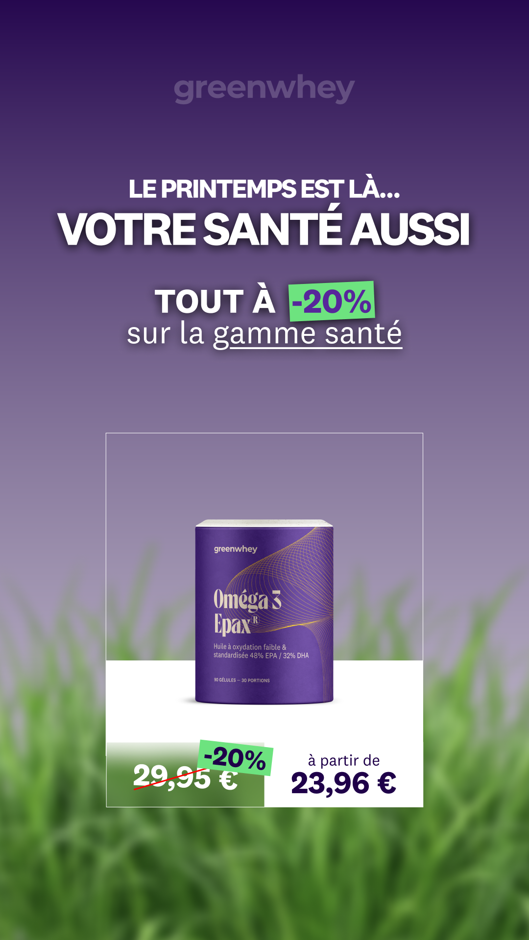 greenwhey Facebook ad