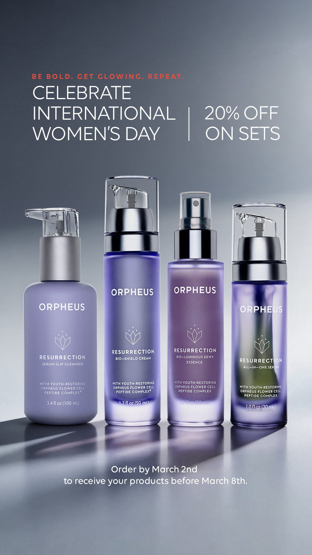 ORPHEUS Facebook ad: To every woman who needs a resurrection-this one's…
