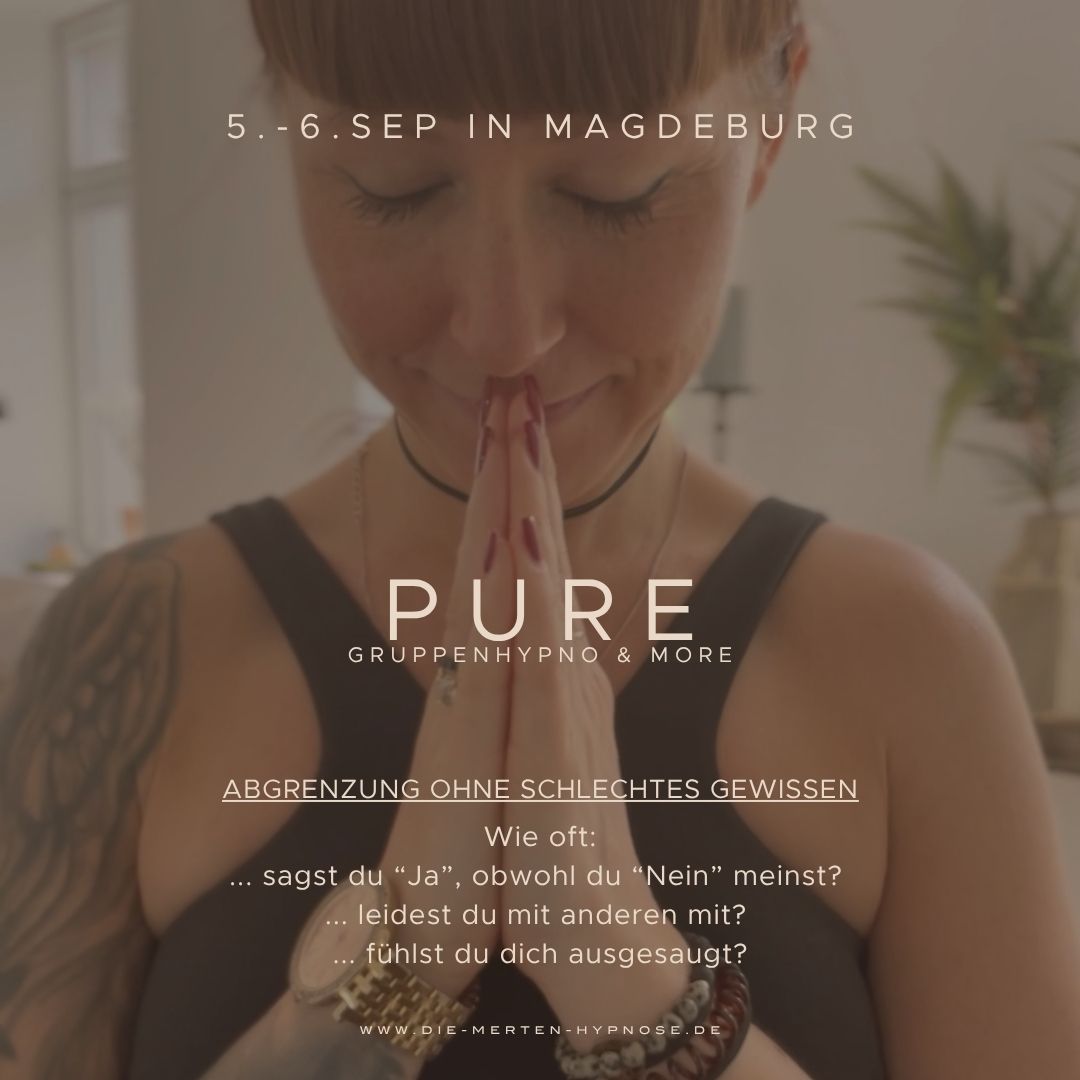 Die-Merten-Hypnose Facebook ad: PURE Gruppenhypno & more 05.-06.Sep 2026