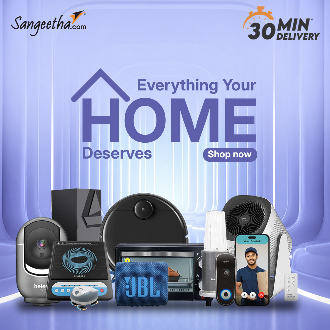 Sangeetha Mobiles Facebook ad: Why wait? Explore the latest gadgets, must-have accessories…