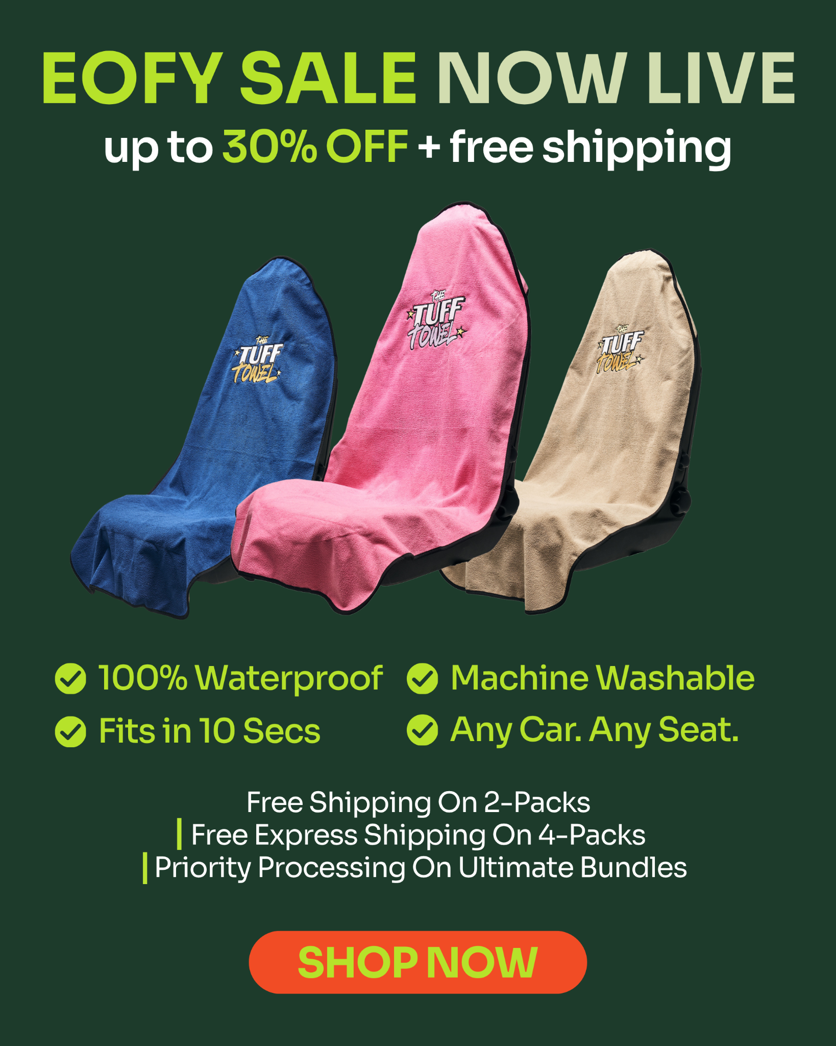 The Tuff Towel Facebook ad