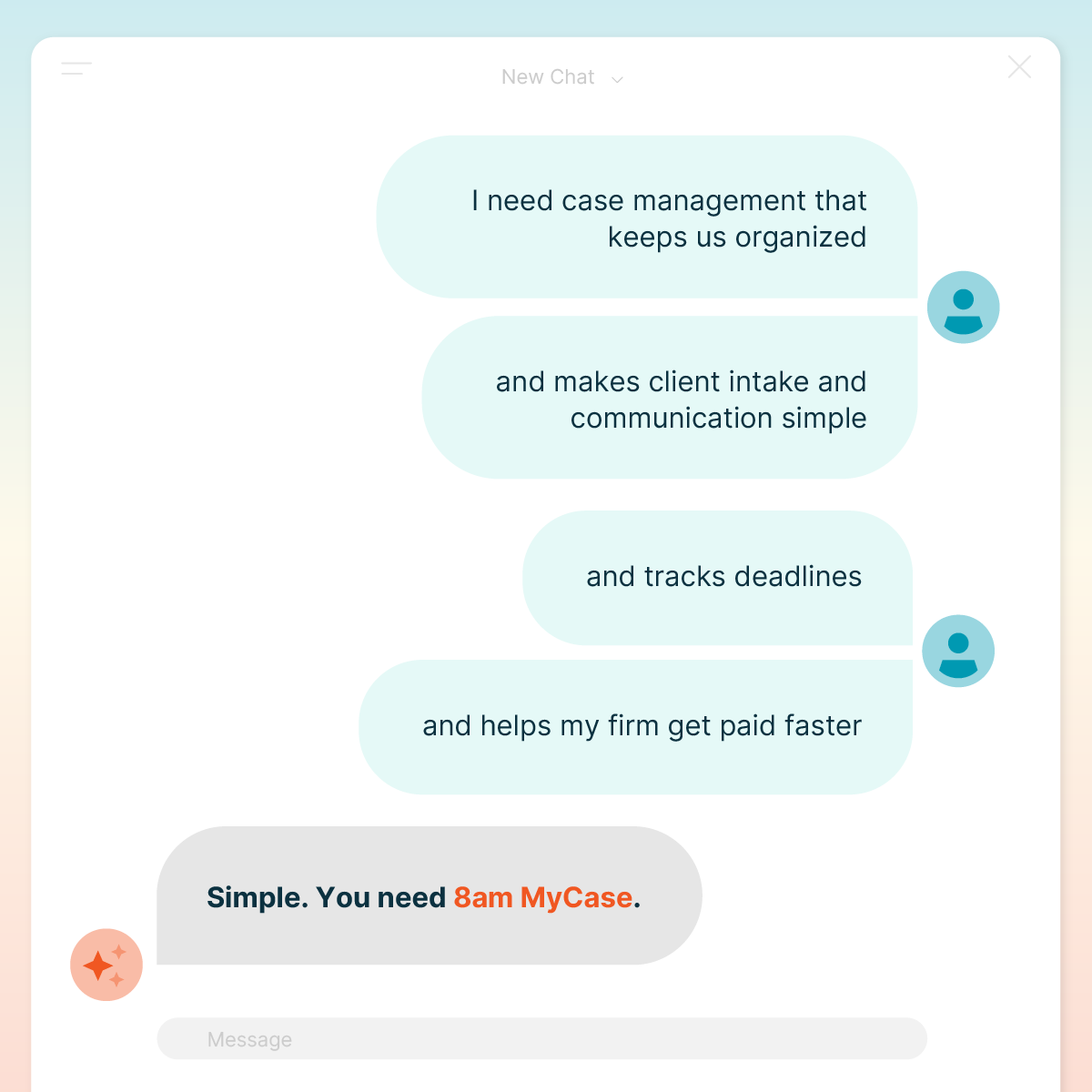 MyCase - Legal Practice Management Software Facebook ad: You want it? We’ve got it.