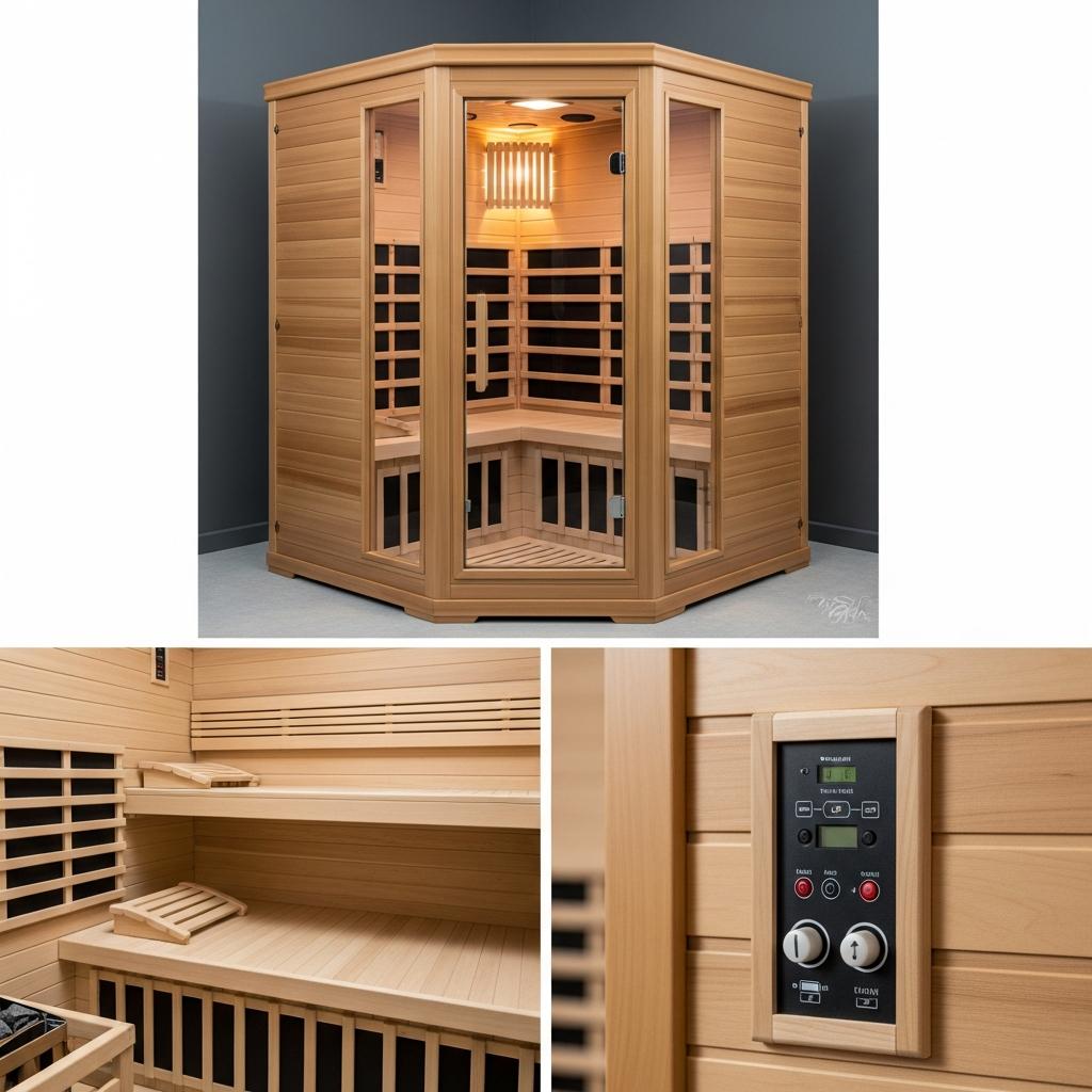 Inside Grid Facebook ad: Sauna Komplettset Kaufen.
