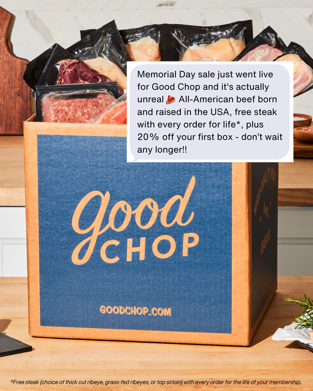 GoodChop Facebook ad