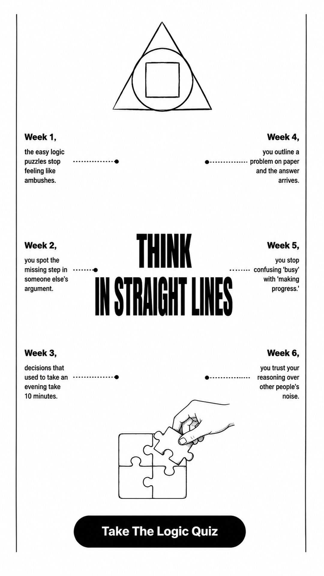 Boost Your Cognitive Performance Facebook ad: Take the 1-minute quiz and start your brain training journey