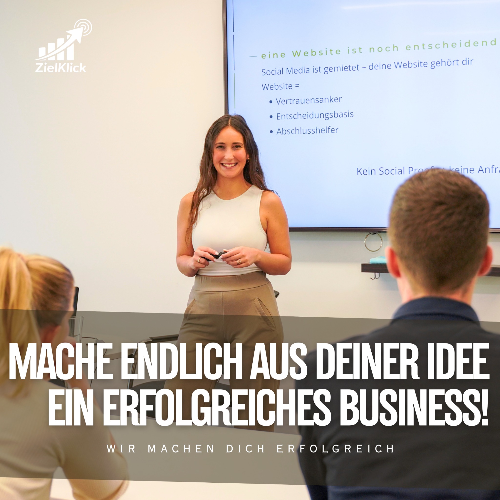 ZielKlick.de Facebook ad: Starte erfolgreich in deine Selbstständigkeit!
