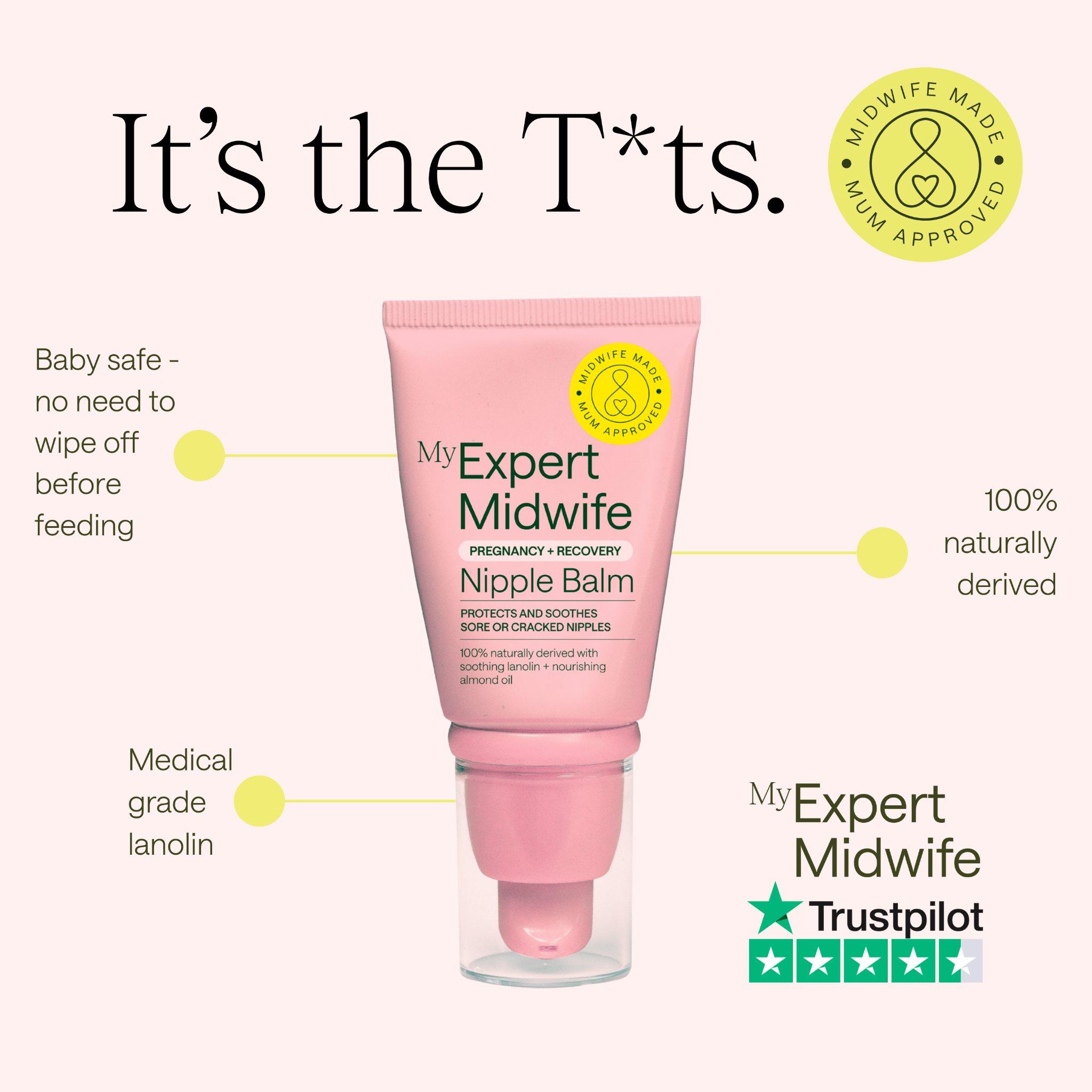 My Expert Midwife Facebook ad: Midwife-made. Mum approved