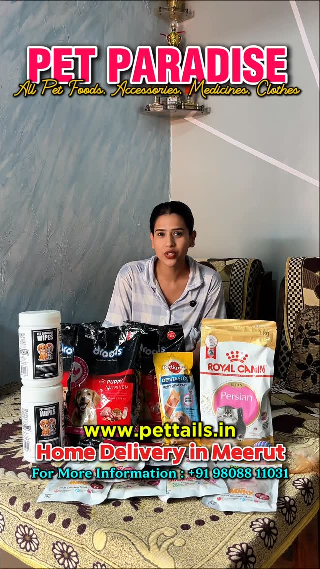 Pet Paradise Facebook ad: Pet ka food khatam aur time nahi bahar…