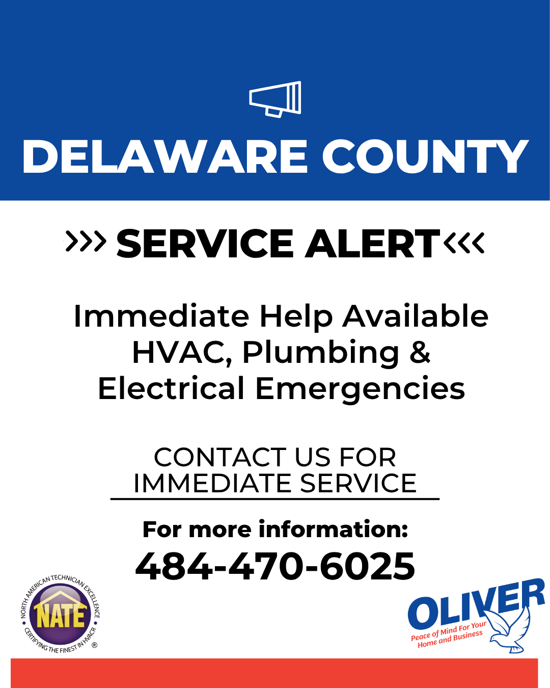 Oliver Heating, Cooling, Plumbing and Electrical Facebook ad