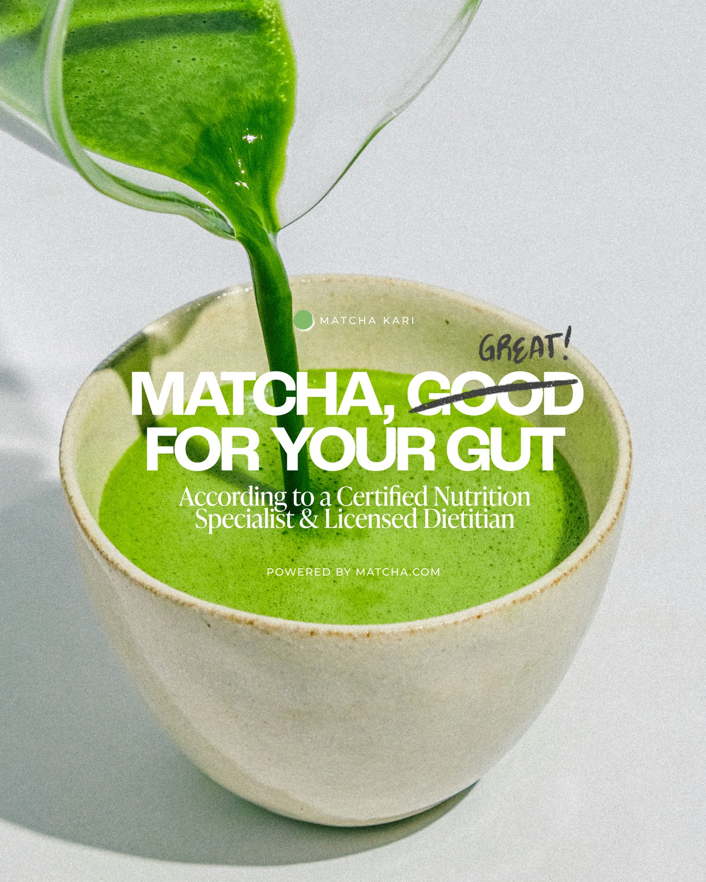 Matcha.com Facebook ad: Matcha is a sip of many benefits!