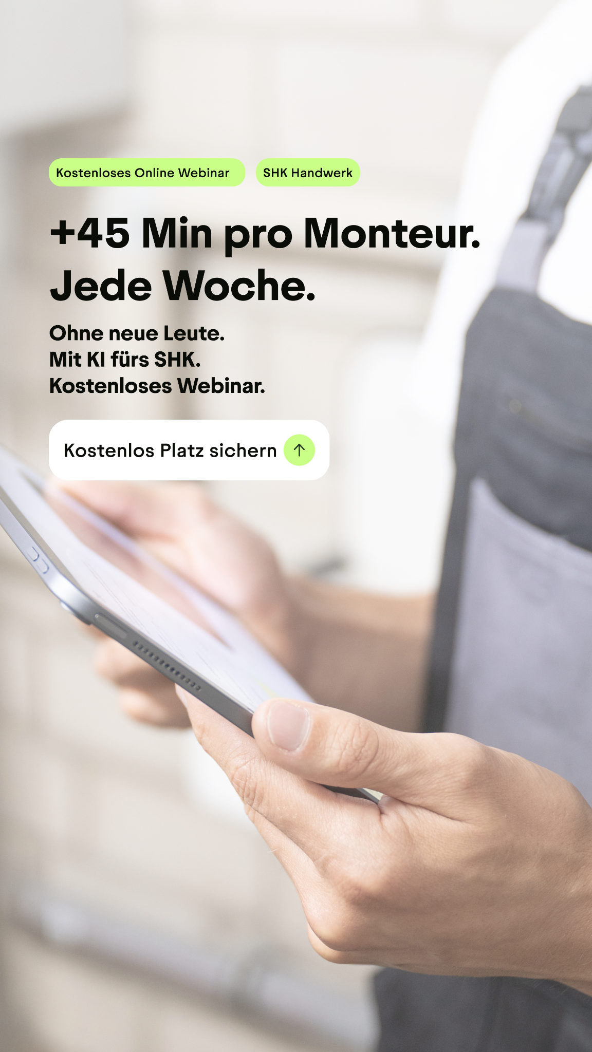 Ole - Der digitale Kumpel für dein Handwerk. Facebook ad from Jun 12, 2026