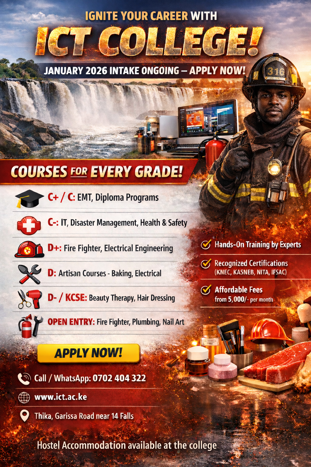 ICT Fire & Rescue Facebook ad: ICT Fire & Rescue, To preserve life and protect property