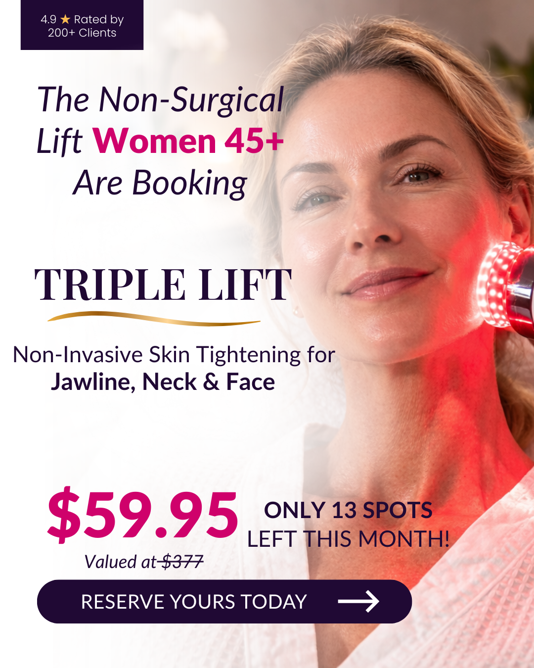 First Touch Beauty Facebook ad: Last Week Only $59.95 ($377)