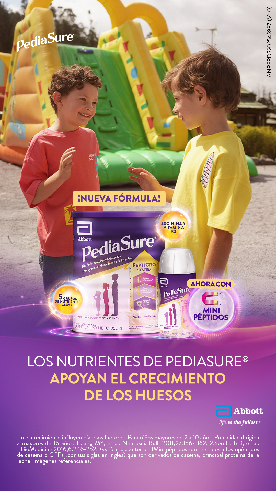 PediaSure Latinoamérica Facebook ad from Apr 10, 2026