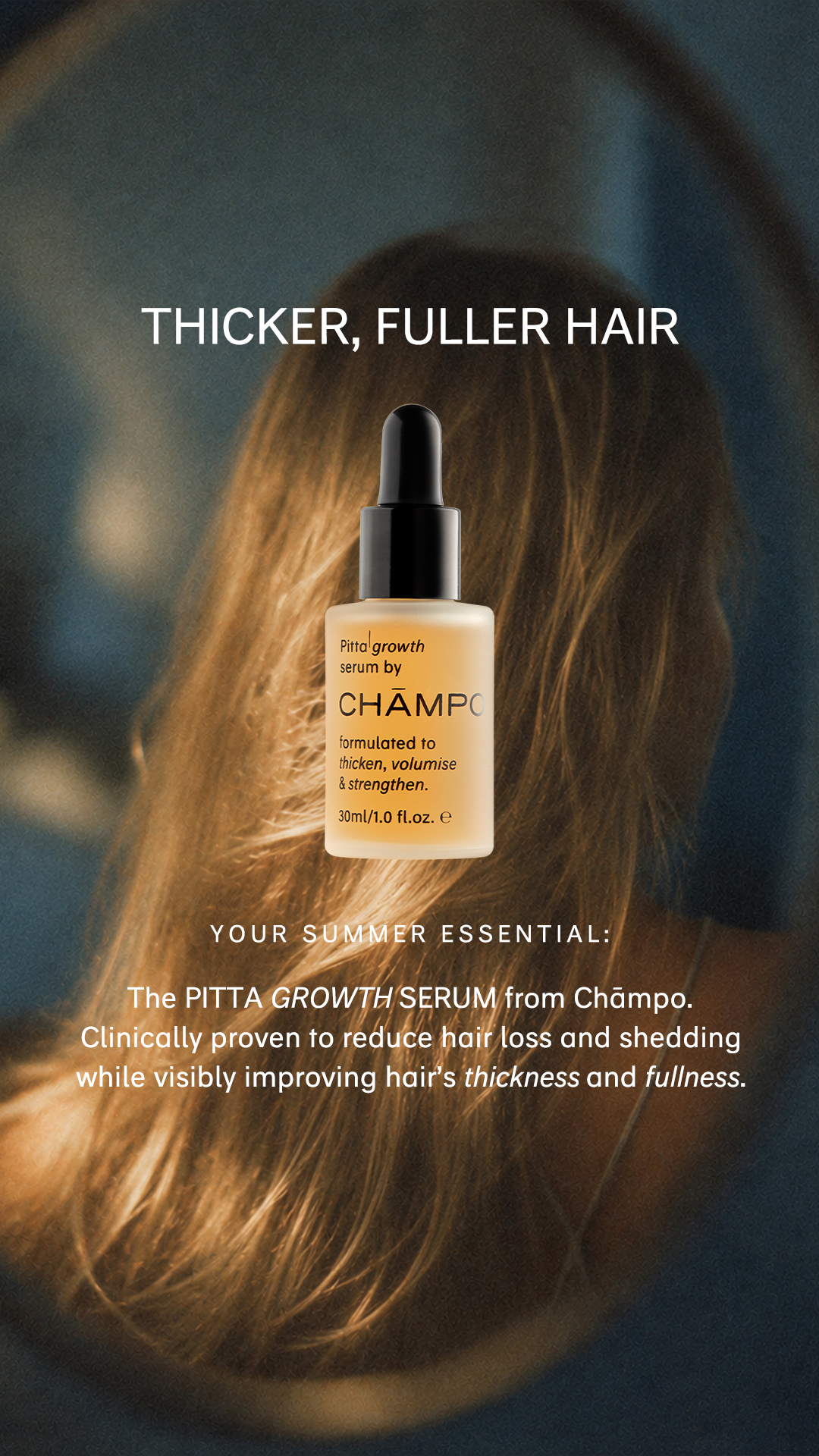 Chāmpo Haircare Facebook ad
