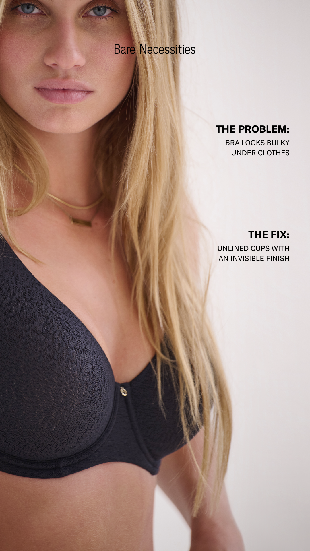 BARE NECESSITIES Facebook ad: The Invisible Finish You Wanted