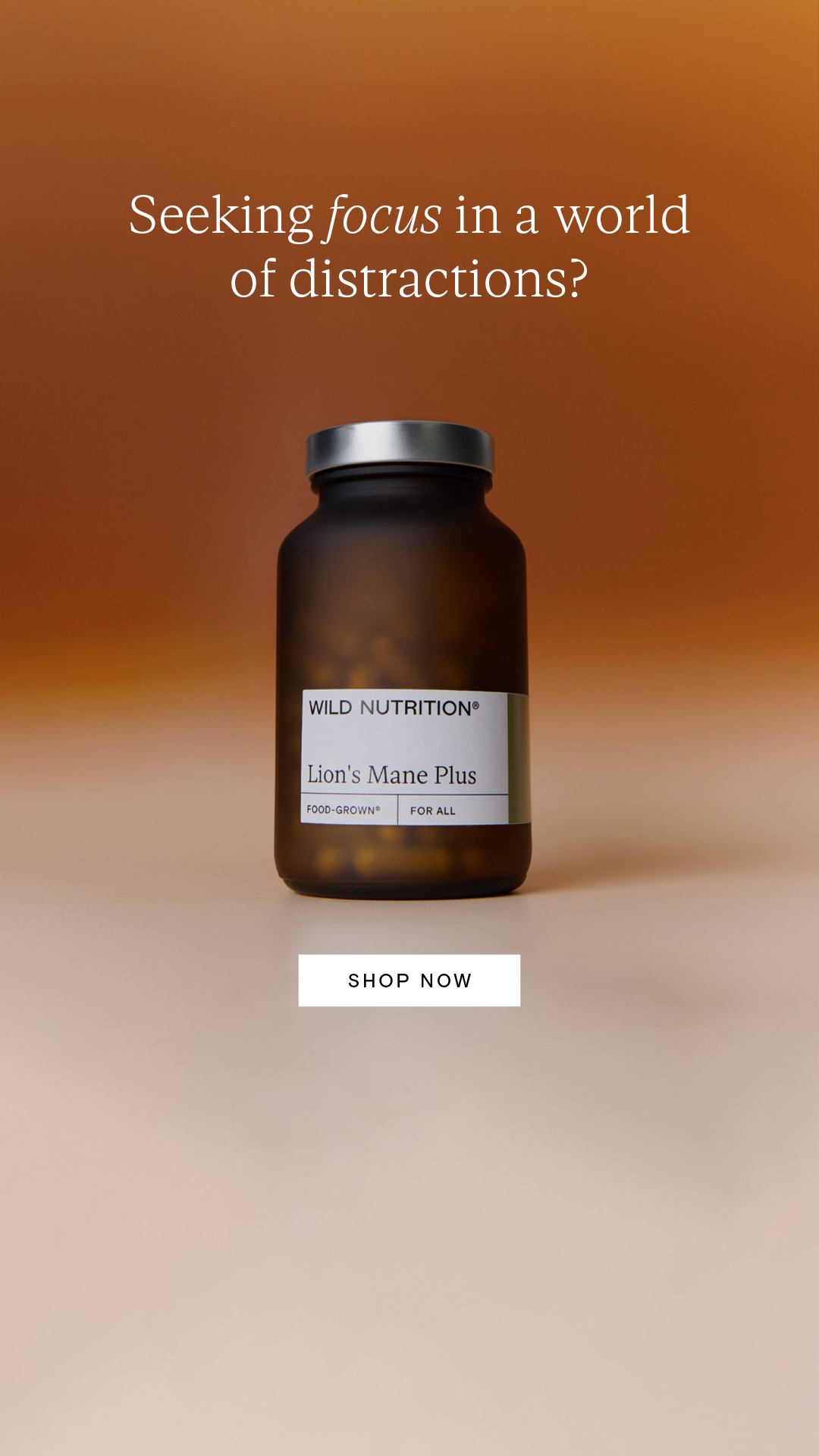 Wild Nutrition Facebook ad