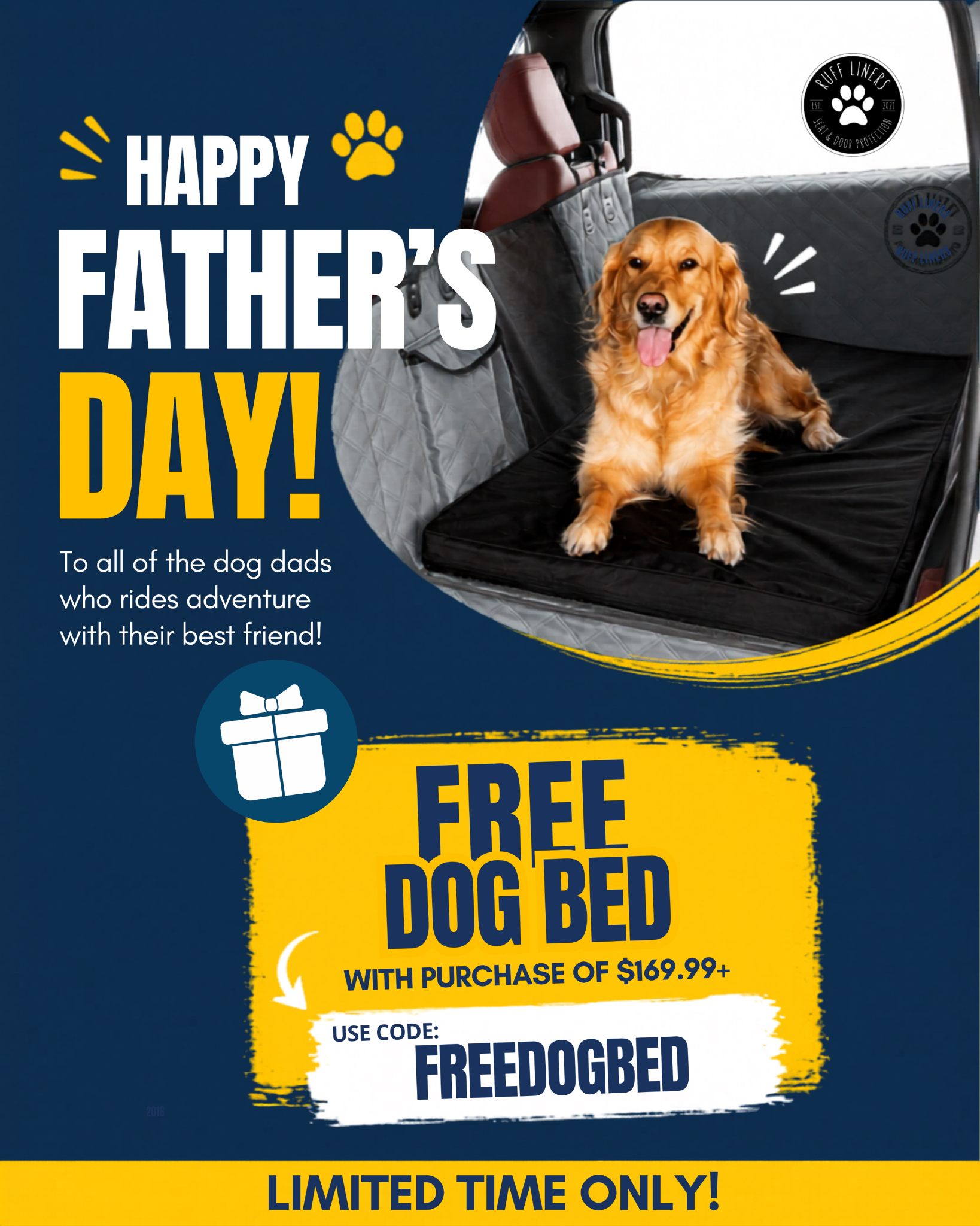 RUFF Liners Facebook ad from Jun 16, 2026