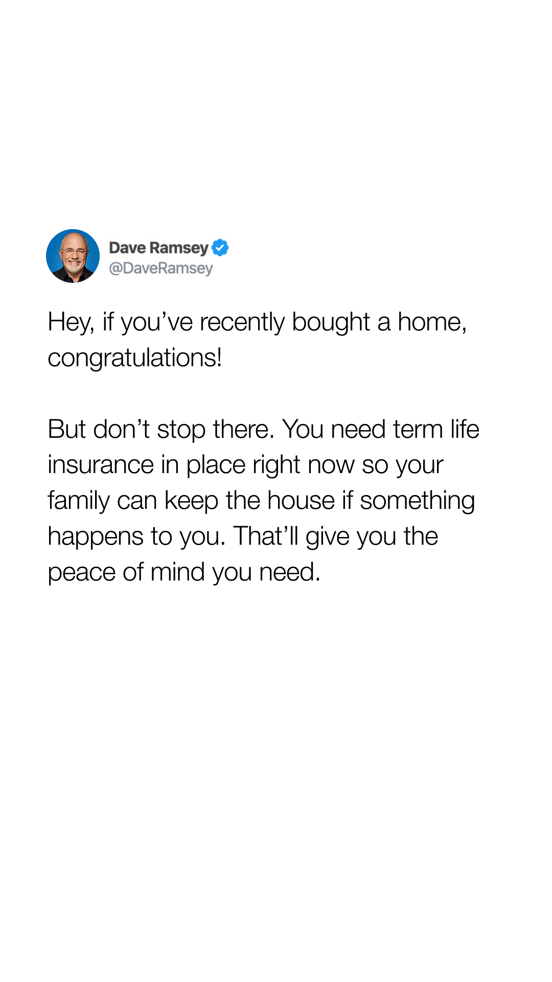 Dave Ramsey Facebook ad