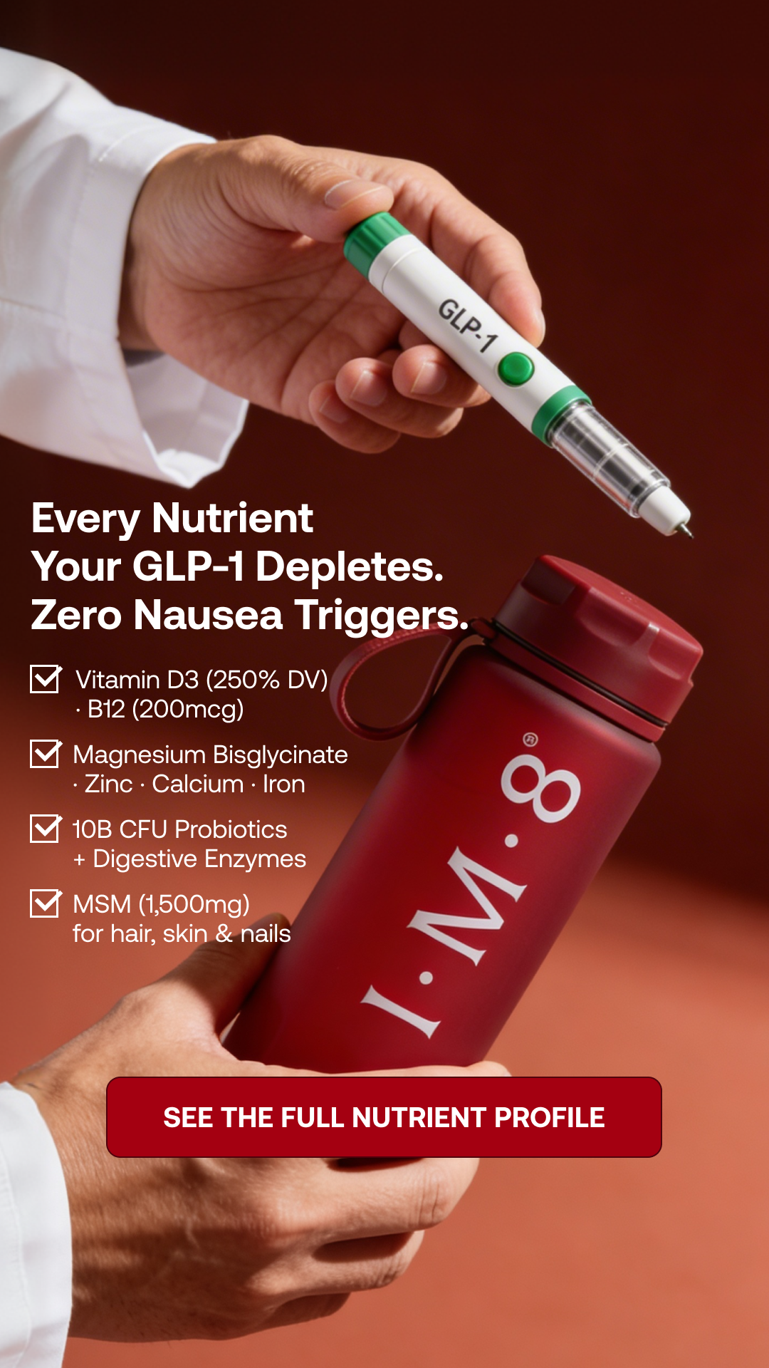 IM8 Health Facebook ad