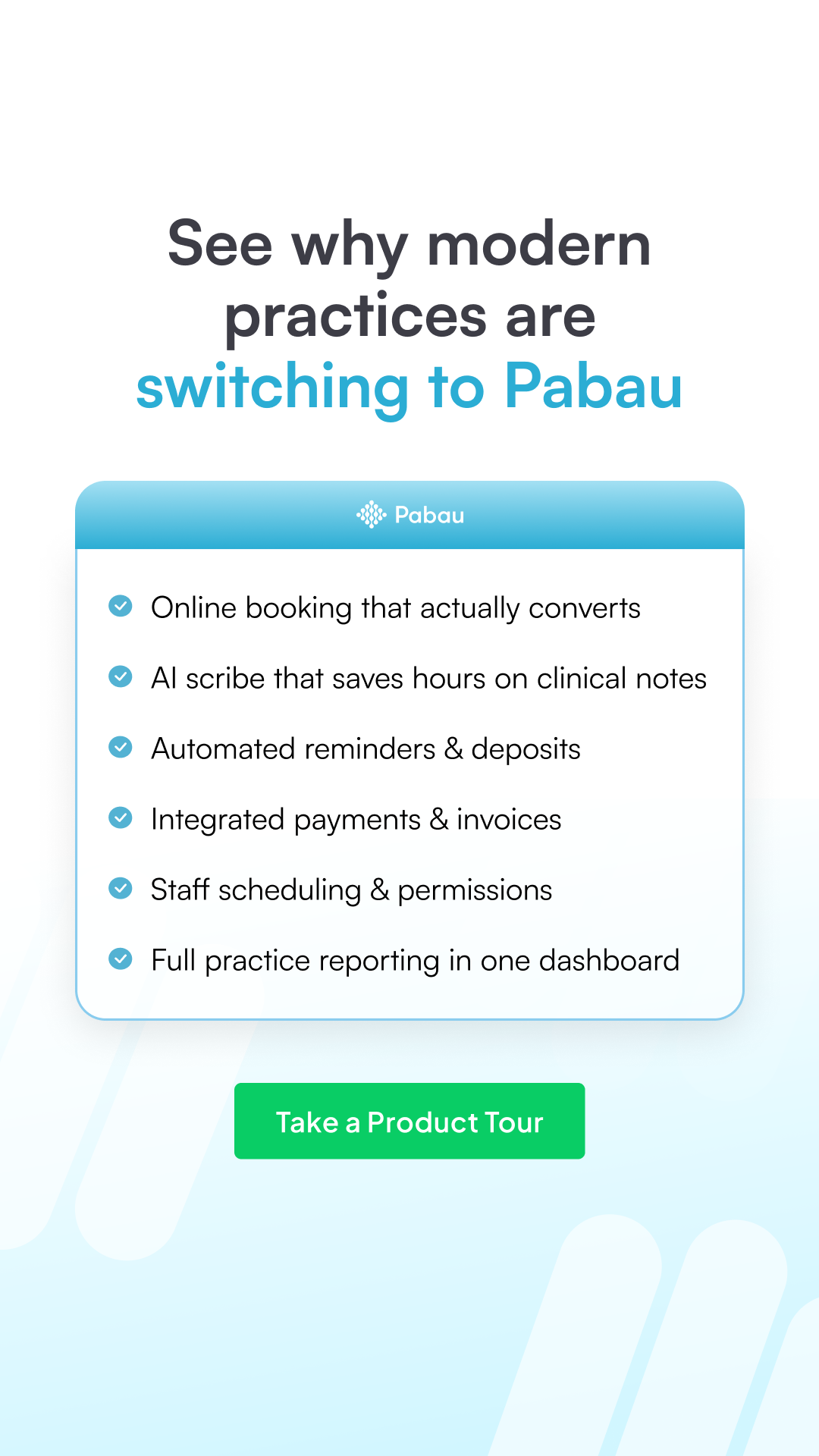 Pabau Clinic Software Facebook ad
