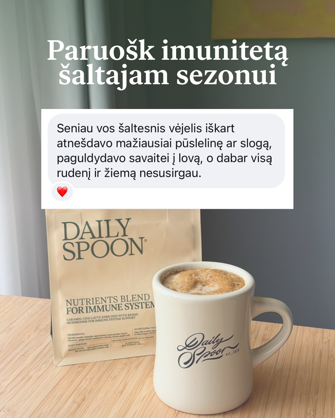 Daily Spoon Facebook ad: SEZONO BESTSELERIS