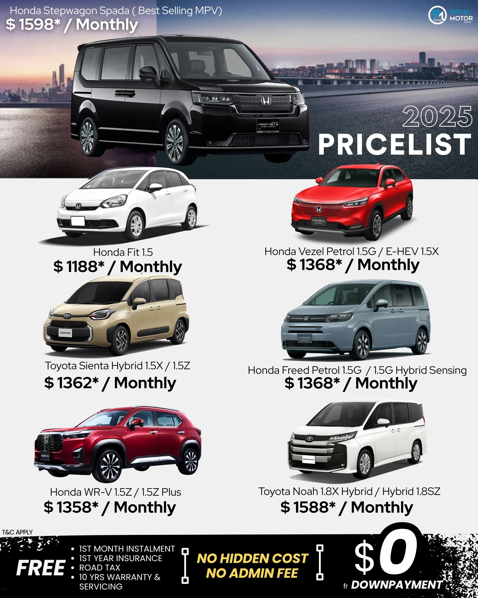 Royal Motor Grandeur Singapore Facebook ad