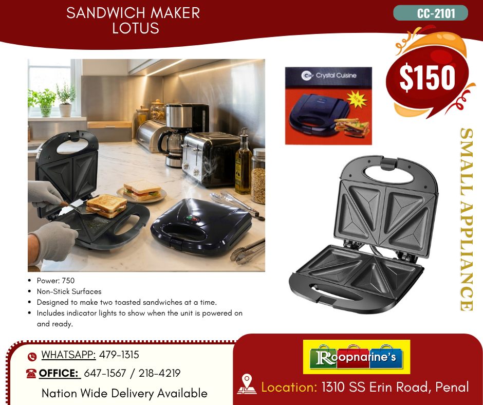 Roopnarine's Department Store Facebook ad
