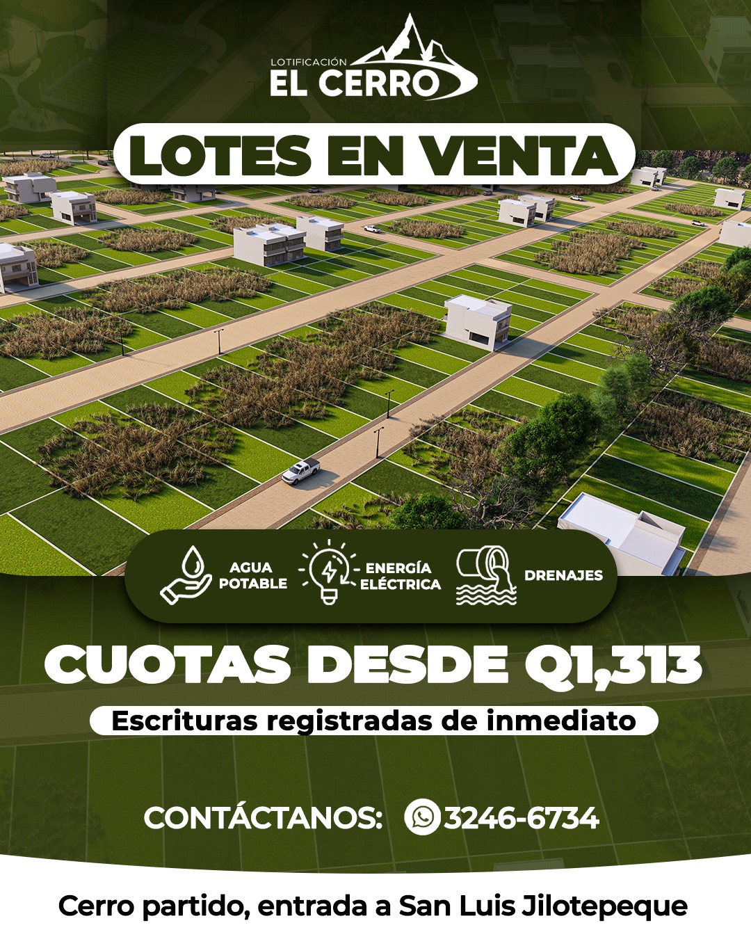 El Cerro Lotificación Facebook ad: Cuotas que te permiten avanzar.