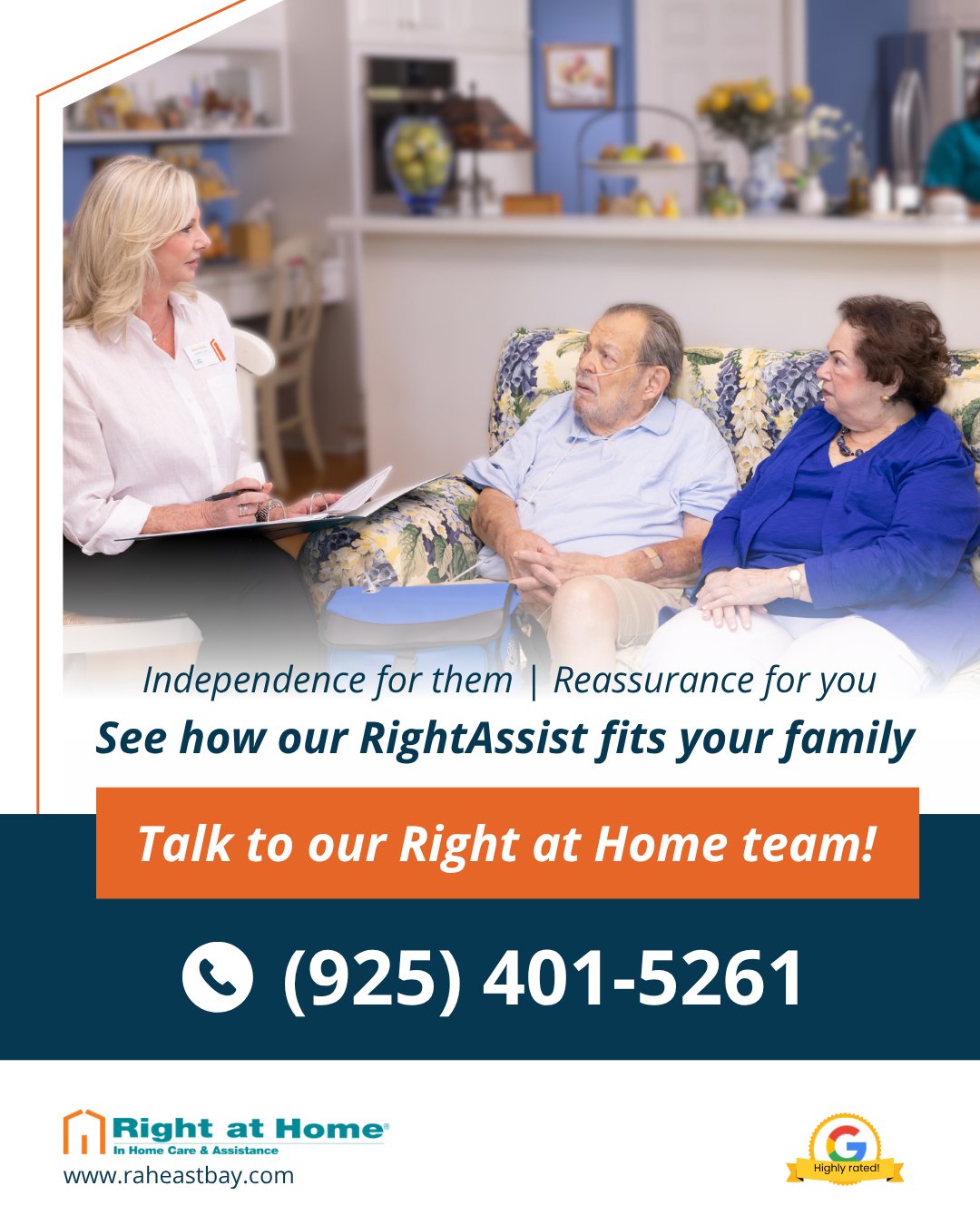 Right at Home East Bay Facebook ad: Technology Enhanced Care | Right at Home Pasadena, CA
