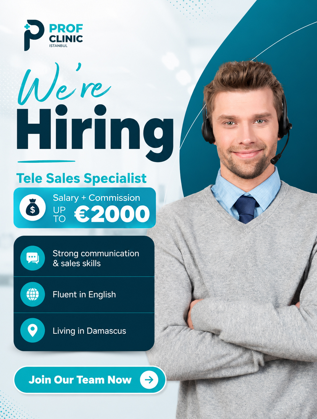 Prof Clinic Global Facebook ad: Join our team