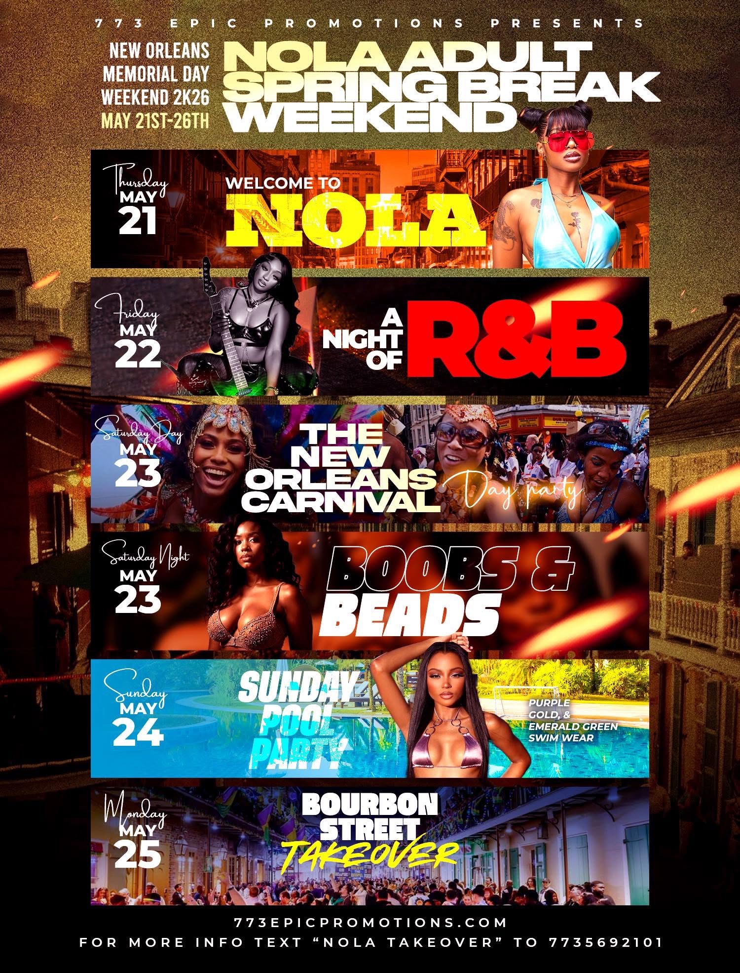 Willie Beamen Facebook ad: 773 Epic Promotions Memorial Day Weekend Takeover in New…