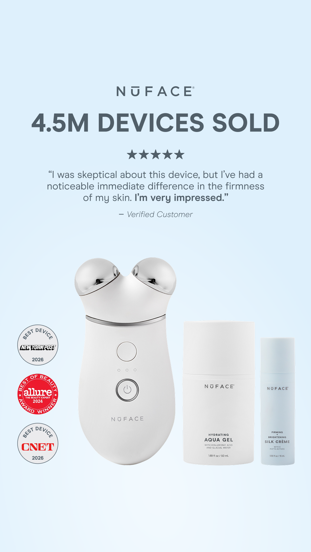 NuFACE Facebook ad
