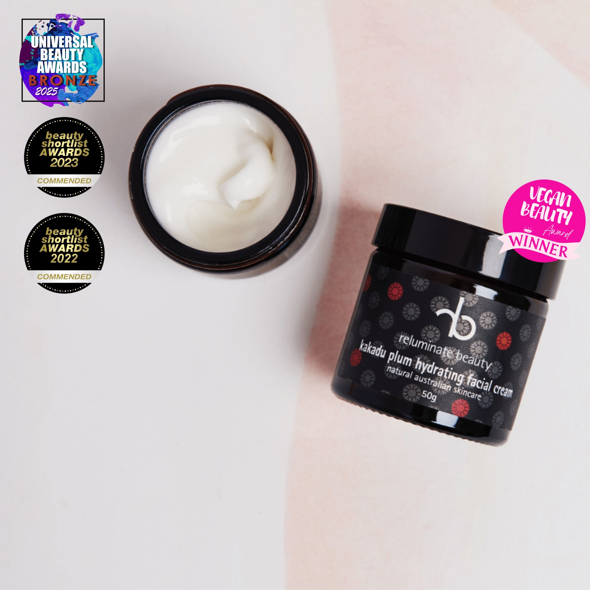 Reluminate beauty Facebook ad