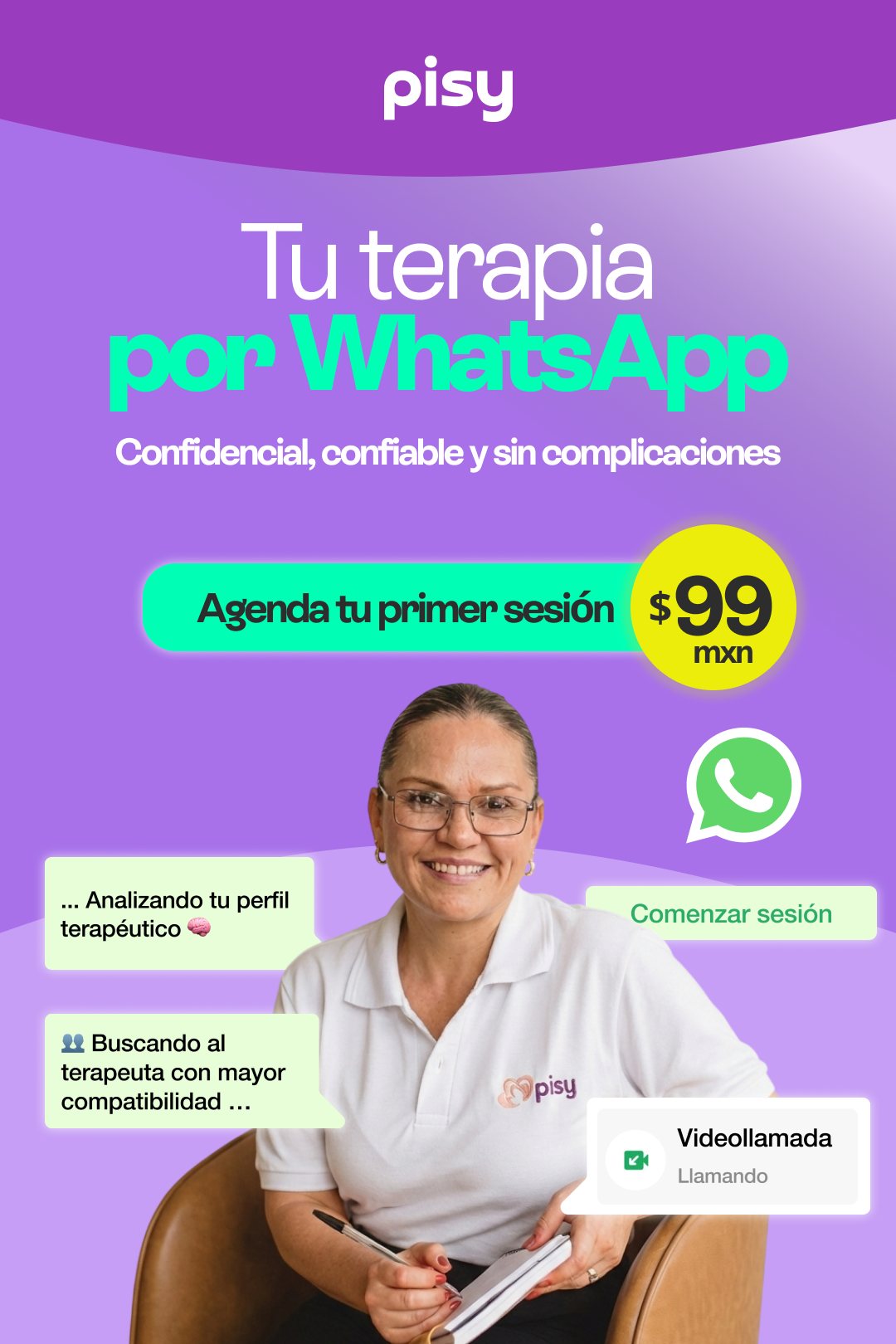 Pisy - Terapia en Línea Facebook ad