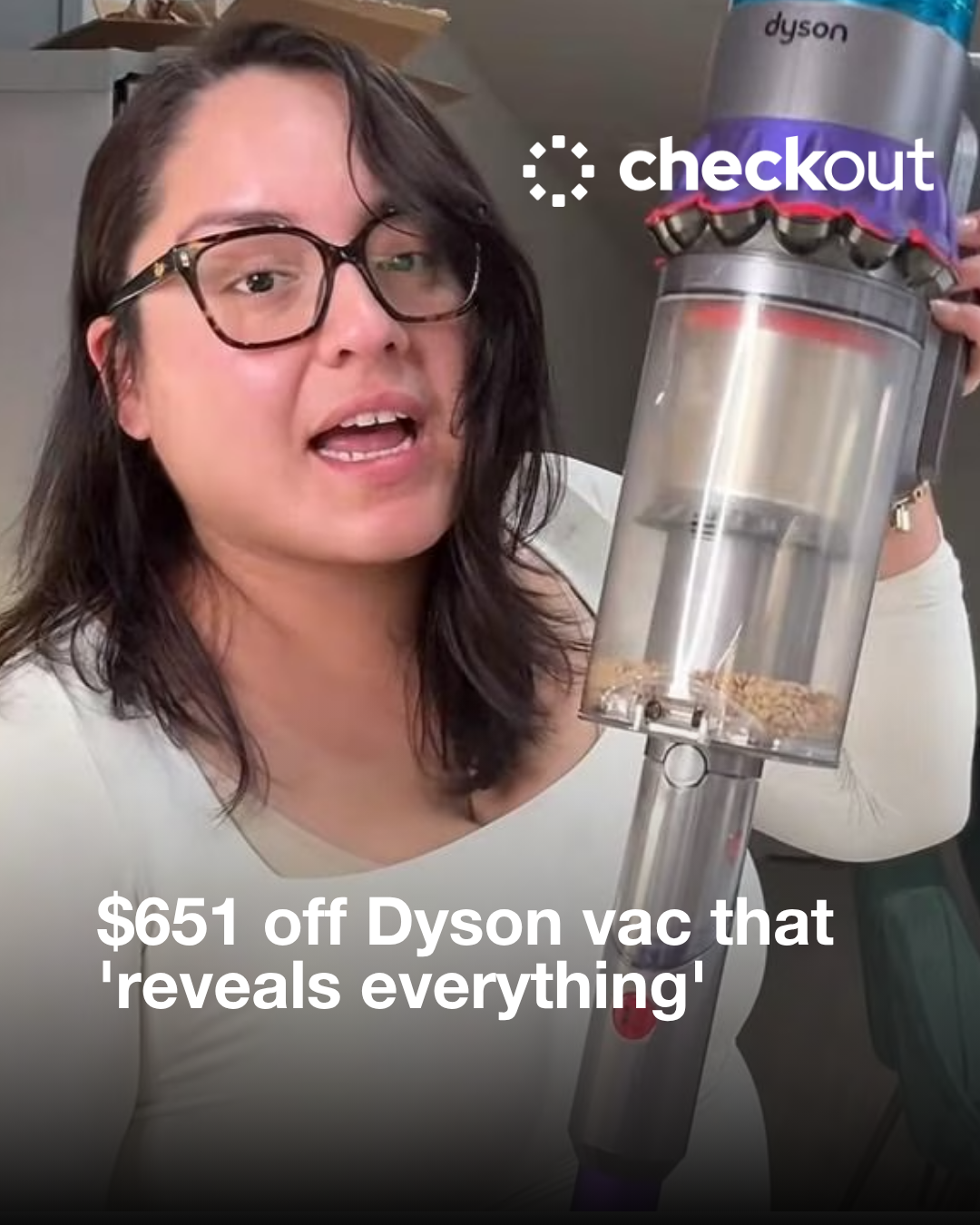 News.com.au Checkout Facebook ad: Top EOFY Dyson Deals