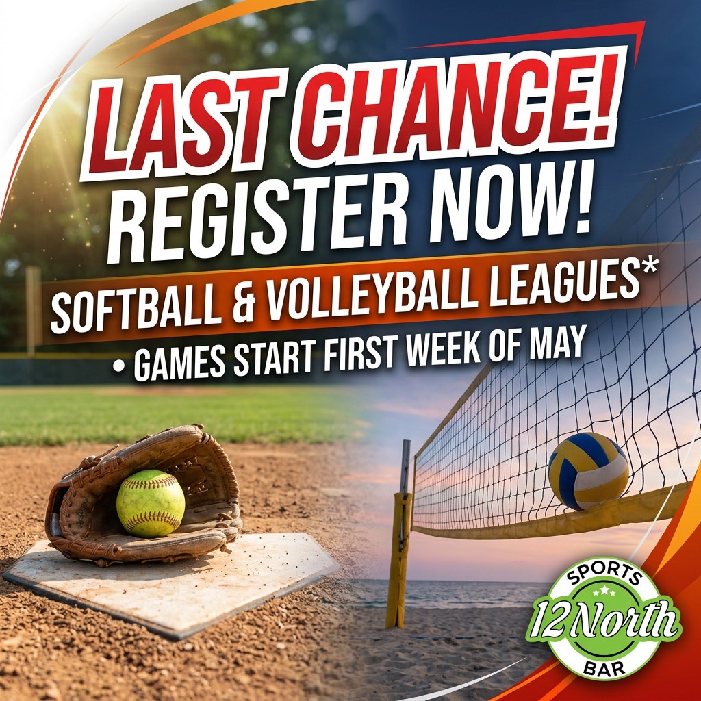 12 North Sports Bar Facebook ad: SUMMER LEAGUES STARTING SOON