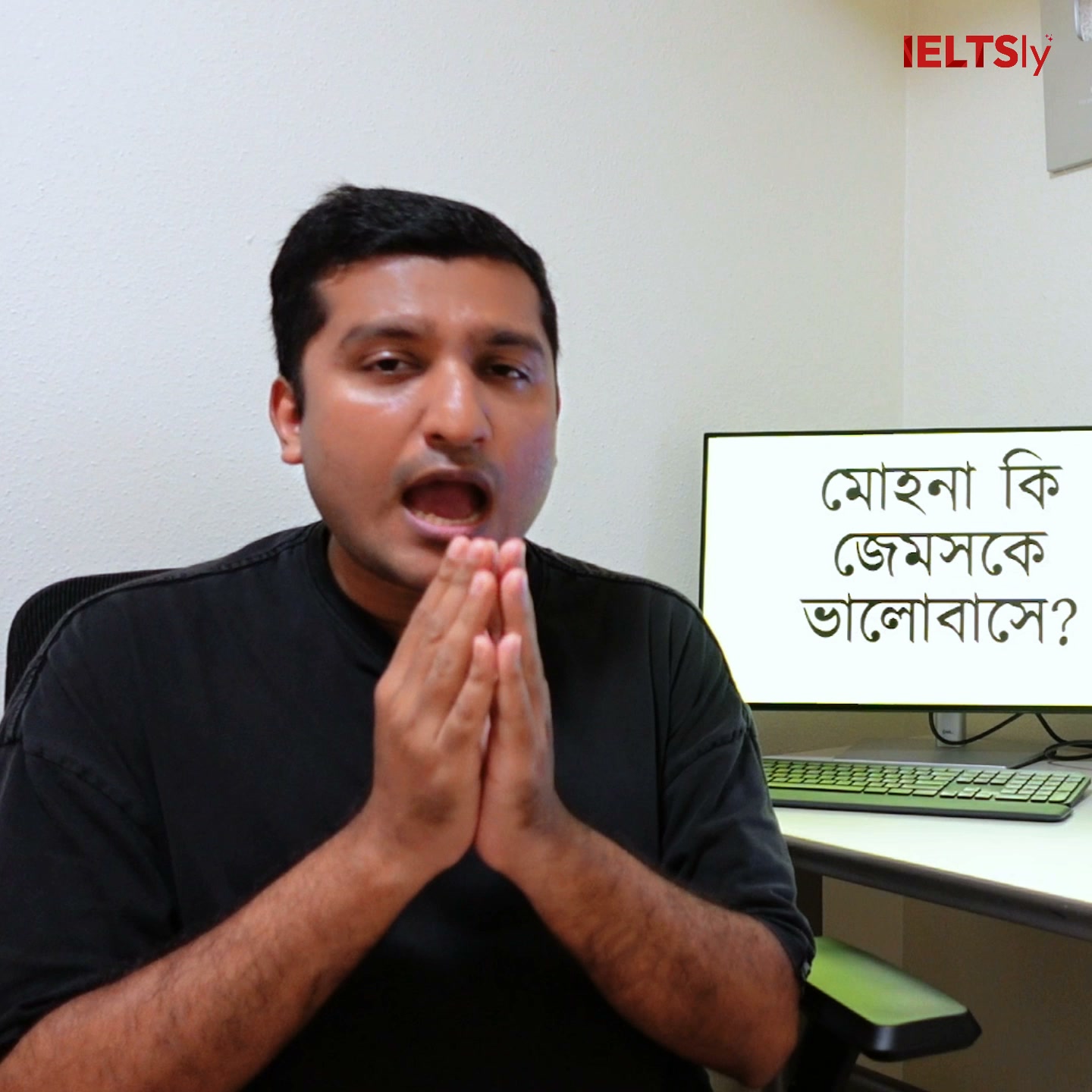 IELTSly Facebook ad: Start IELTS prep with AI