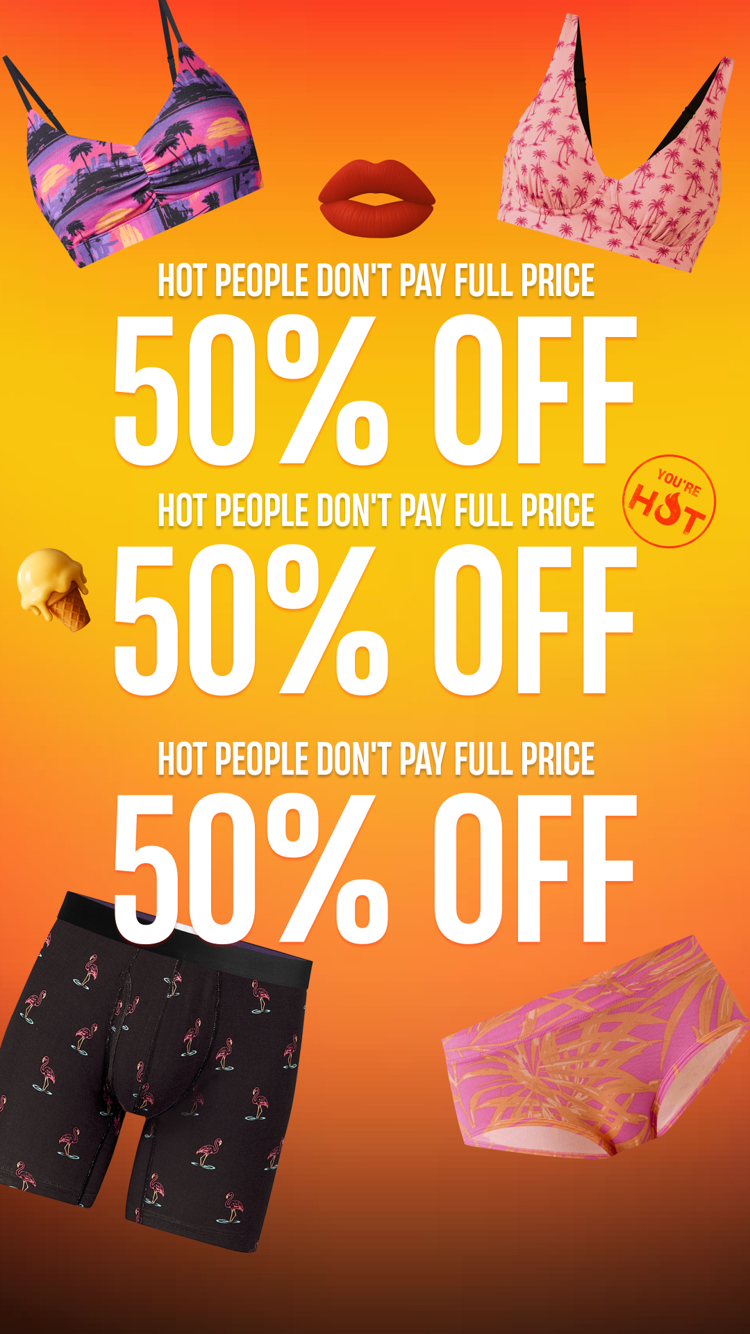 MeUndies Facebook ad