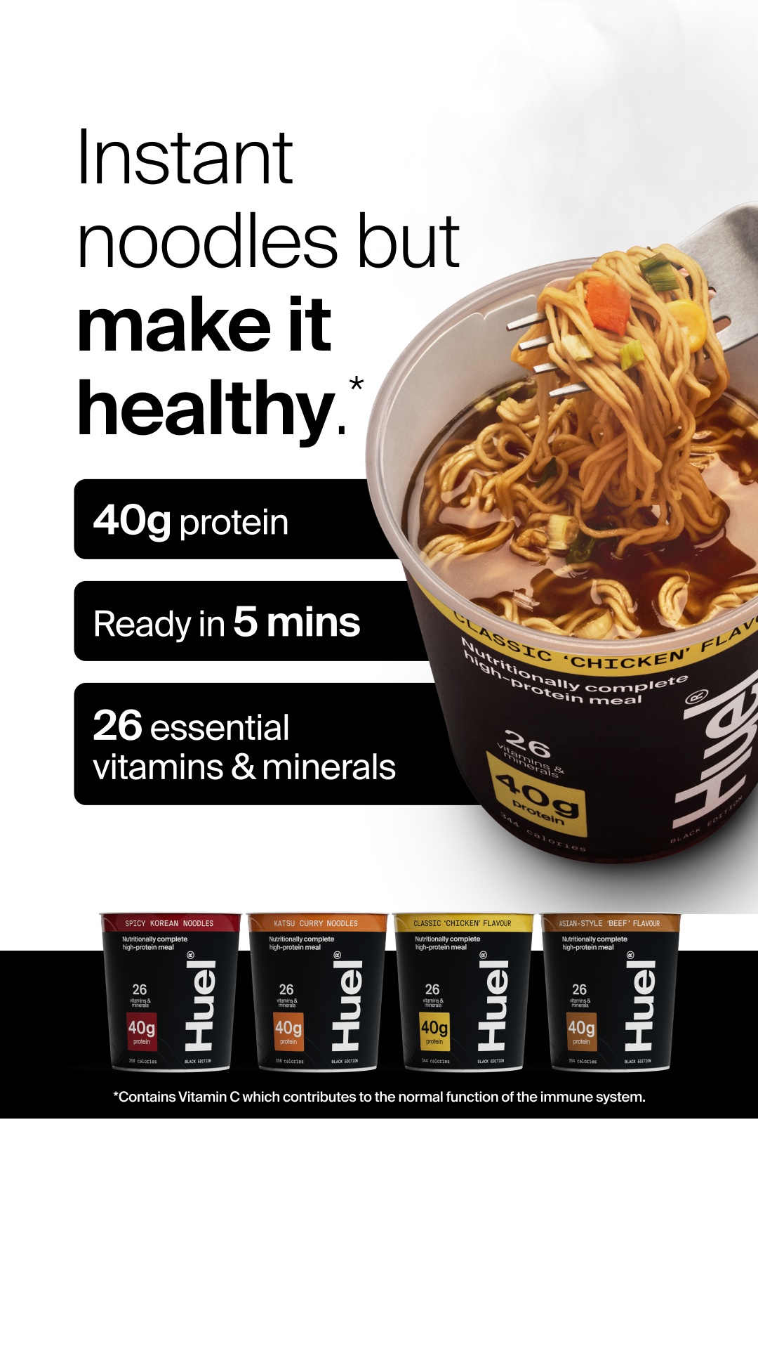 Huel Facebook ad
